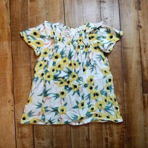 Jessica Simpson 2T dress sunflower cotton lightweight summer spring floral